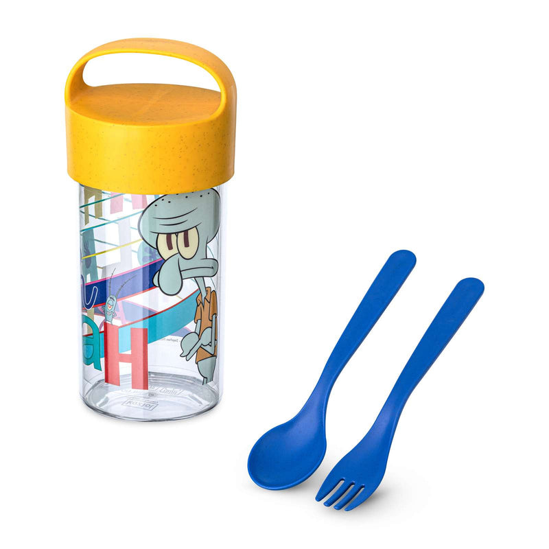 Pojemnik/bidon 500 ml ze sztućcami Buddy Snack SpongeBob, KOZIOL