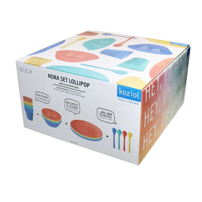 Zestaw naczyń turystycznych NORA LOLLIPOP, 16-częściowy, KOZIOL