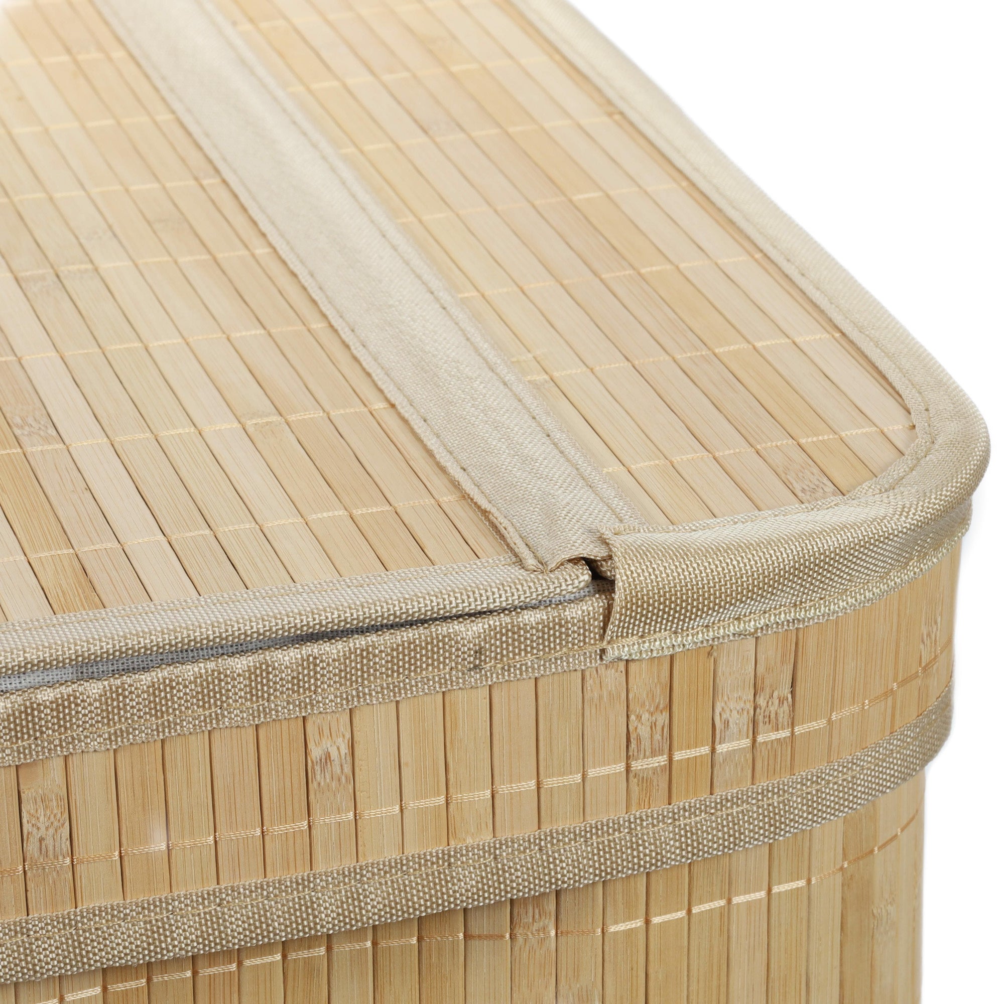 Bambusowy kosz na pranie, dwukomorowy ARVI, 100 l