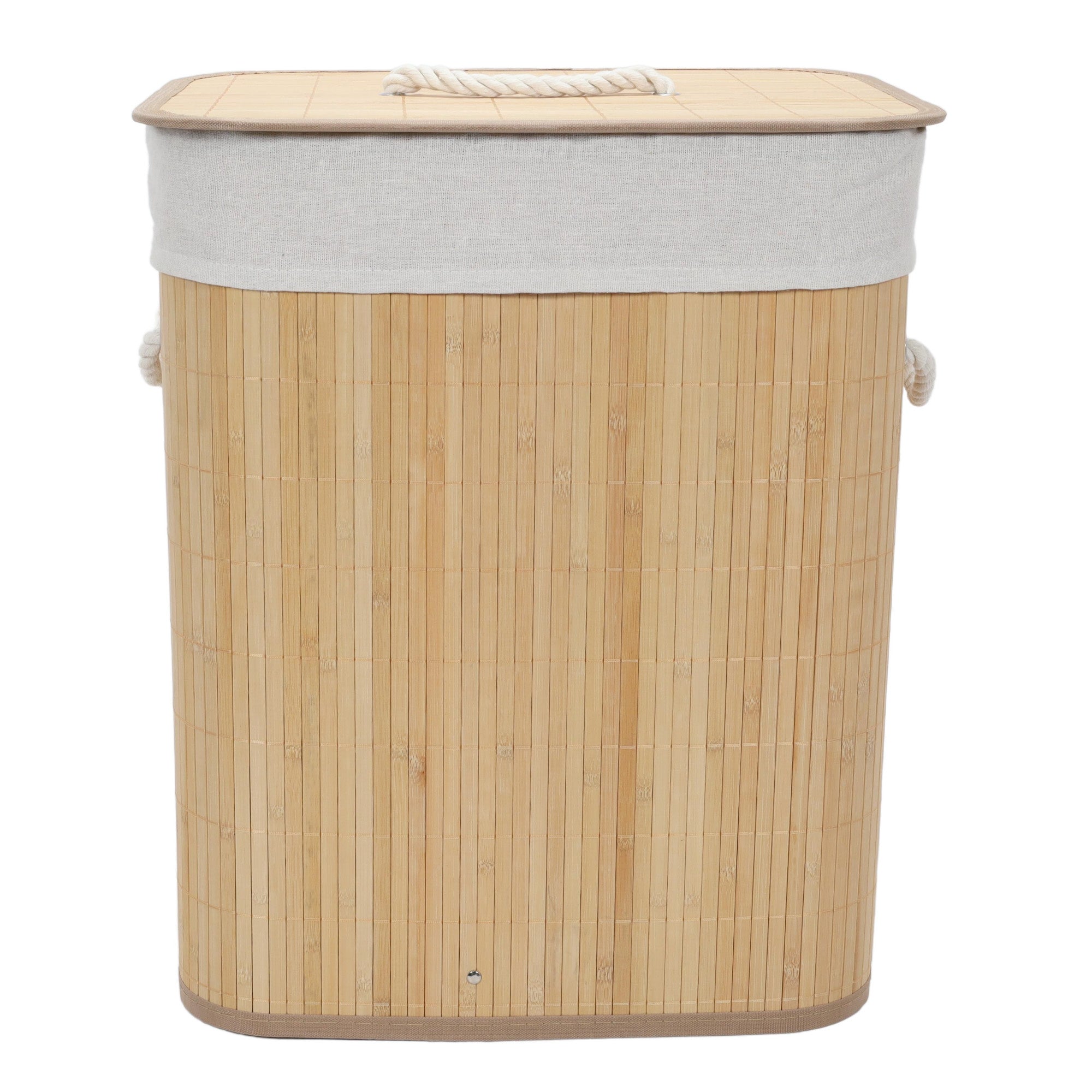 Bambusowy kosz na pranie z wyjmowanym workiem SANA, 60 l