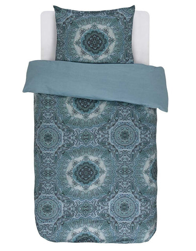 Bawełniany komplet satynowej pościeli, poszwa na pościel dla 1 osoby, styl etniczny, Essenza