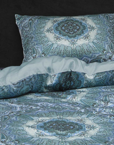 Bawełniany komplet satynowej pościeli, poszwa na pościel dla 1 osoby, styl etniczny, Essenza