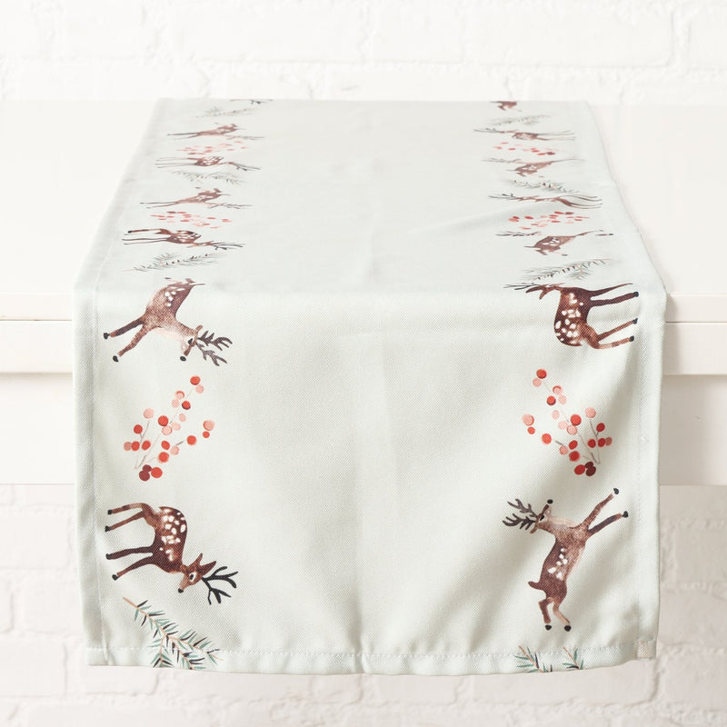 Bieżnik z motywem reniferów ROXY, 140 cm