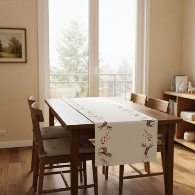 Bieżnik z motywem reniferów ROXY, 140 cm