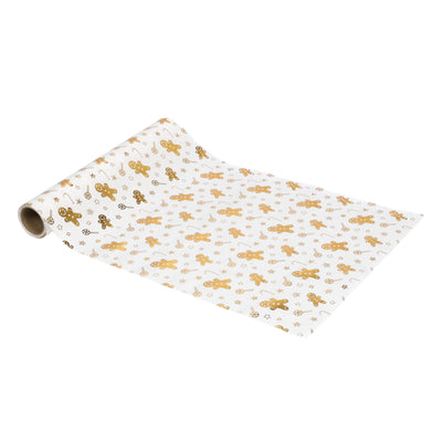 Bieżnik ze złotym wzorem pierników, 28 x 300 cm