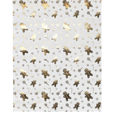 Bieżnik ze złotym wzorem pierników, 28 x 300 cm