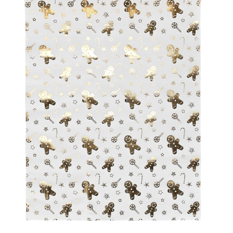 Bieżnik ze złotym wzorem pierników, 28 x 300 cm