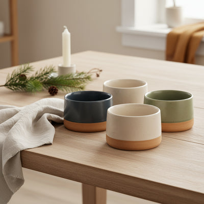 Ceramiczne miseczki na przekąski VOYO, 4 x Ø 9,5 cm