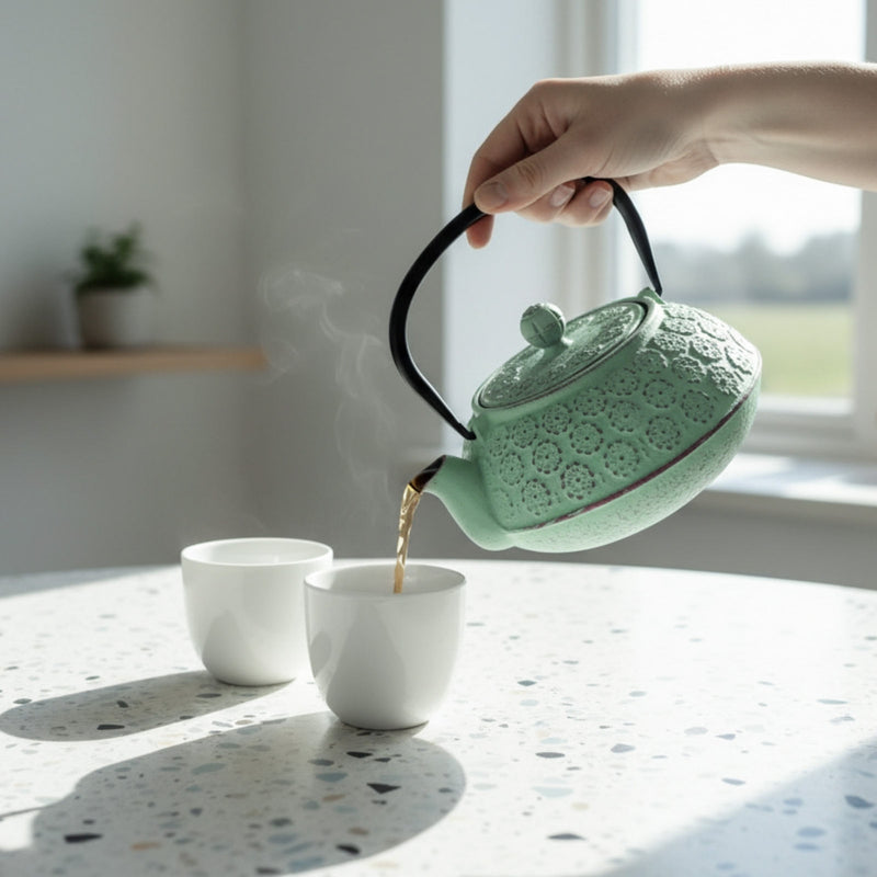 Czajnik żeliwny z zaparzaczem KUMO, 1000 ml