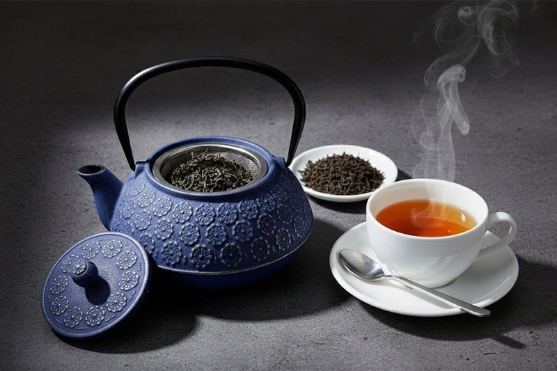 Czajnik żeliwny z zaparzaczem KUMO, 1000 ml