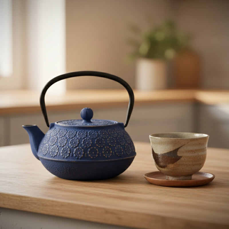 Czajnik żeliwny z zaparzaczem KUMO, 1000 ml