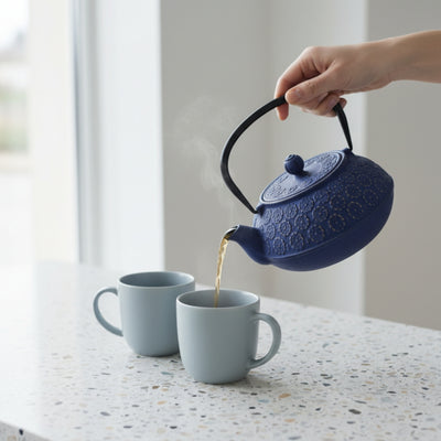 Czajnik żeliwny z zaparzaczem KUMO, 1000 ml