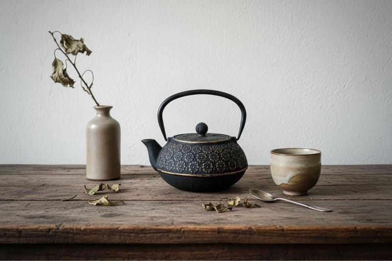 Czajnik żeliwny z zaparzaczem KUMO, 1000 ml