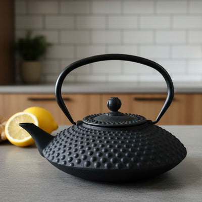 Czajnik żeliwny z zaparzaczem MIKA, 1250 ml