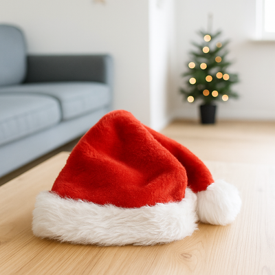 Czapka Świętego Mikołaja z futerkiem