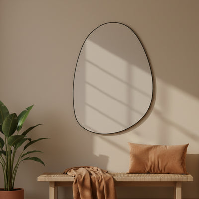 Dekoracyjne lustro wiszące ASYM, 75 x 55 cm