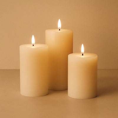 Dekoracyjne świece LED Ø 7,5 cm, 3 szt.