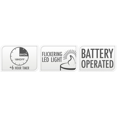 Dekoracyjne świece LED Ø 7,5 cm, 3 szt.