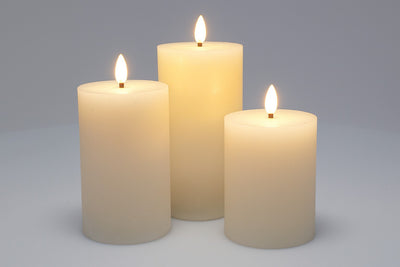 Dekoracyjne świece LED Ø 7,5 cm, 3 szt.