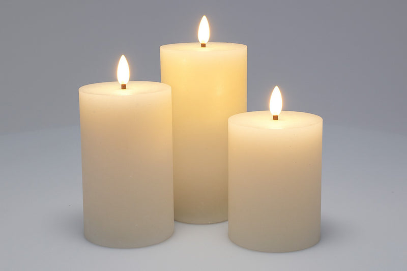 Dekoracyjne świece LED Ø 7,5 cm, 3 szt.