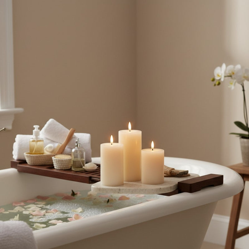 Dekoracyjne świece LED Ø 7,5 cm, 3 szt.