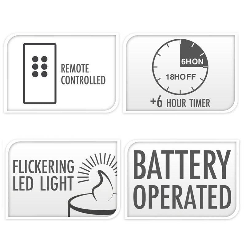 Dekoracyjne świece LED Ø 7,5 cm, 3 szt.