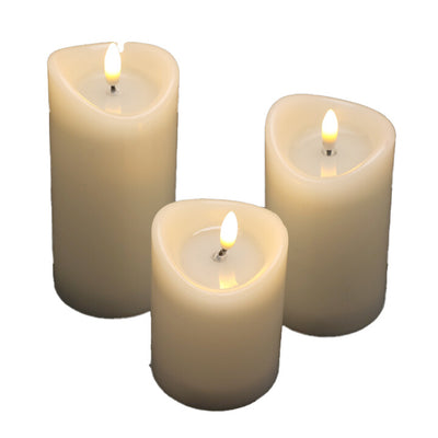 Dekoracyjne świece LED Ø 7 cm, 3 szt.