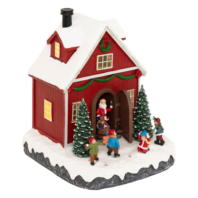 Domek bożonarodzeniowy, 16 LED, 18,5 cm