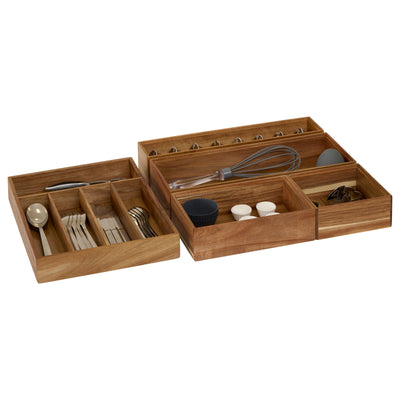 Drewniany organizer TIDY SMART, 15 x 38 x 7 cm