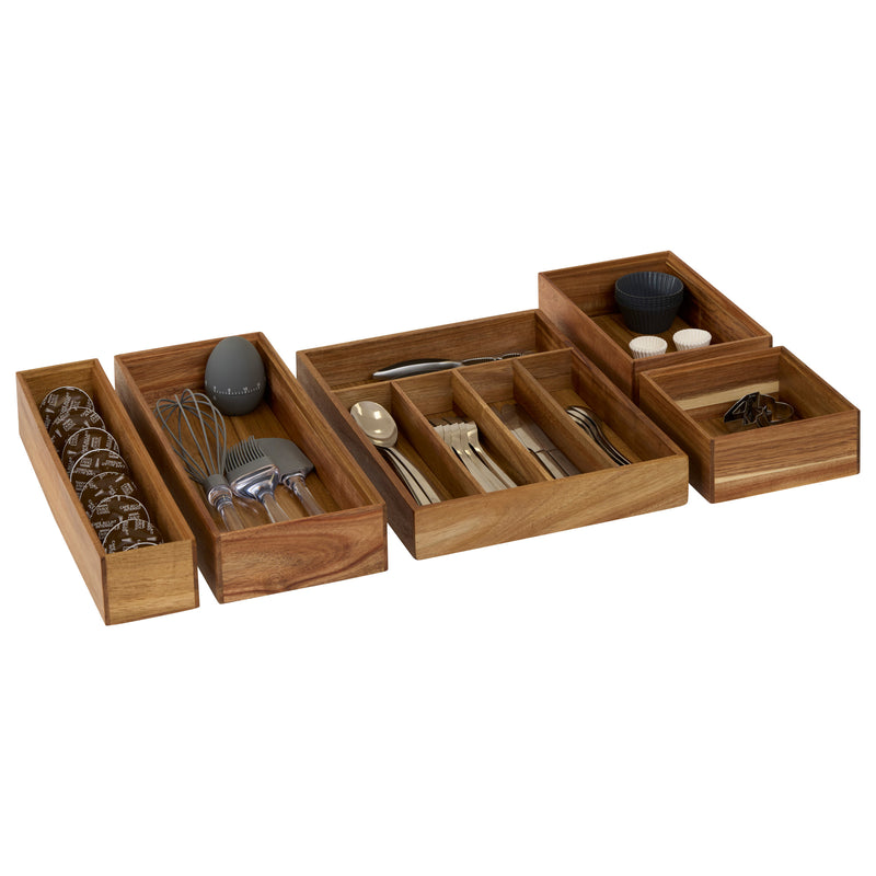 Drewniany organizer TIDY SMART, 15 x 38 x 7 cm