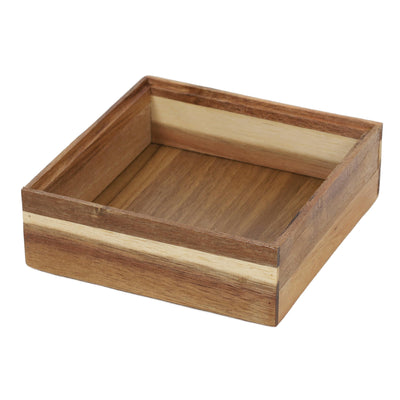 Drewniany organizer na biurko HEDO do szuflady, 15 x 15 x 5 cm