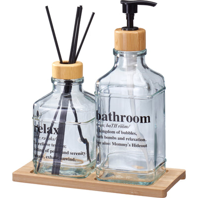 Dyfuzor zapachowy patyczki + pojemnik na balsam do ciała GILO