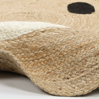 Dywanik do pokoju dziecięcego NIMI, miś z uszkami, Ø 117 cm