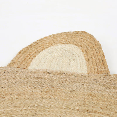 Dywanik do pokoju dziecięcego NIMI, miś z uszkami, Ø 117 cm