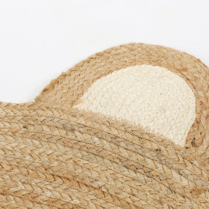 Dywanik do pokoju dziecięcego NIMI, miś z uszkami, Ø 90 cm