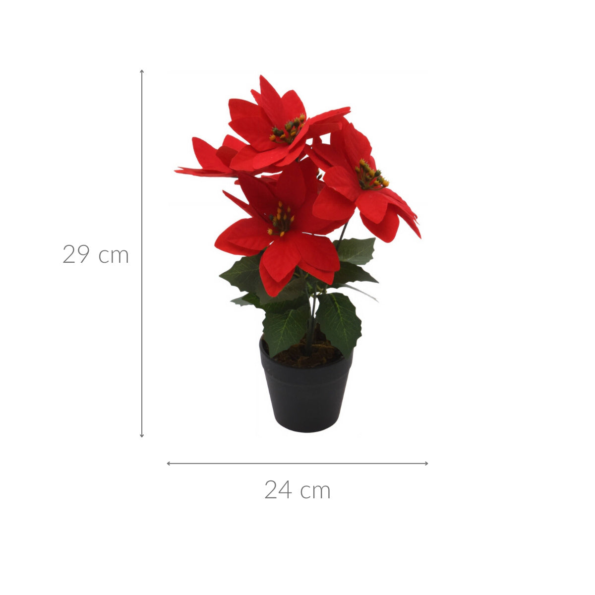 Gwiazda betlejemska, sztuczny kwiat, 29 cm