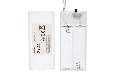 Gwiazda papierowa LED 43 cm, na baterie