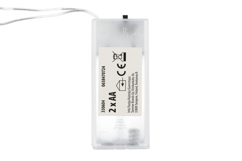 Gwiazda papierowa LED 43 cm, na baterie