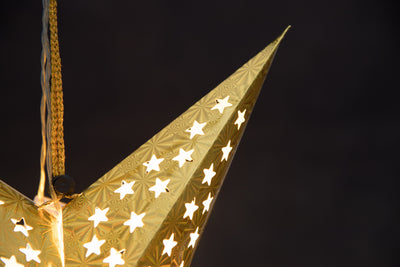 Gwiazda papierowa LED 43 cm, na baterie