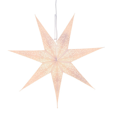 Gwiazda papierowa z ażurowym wzorem, 75 cm, 7-ramienna