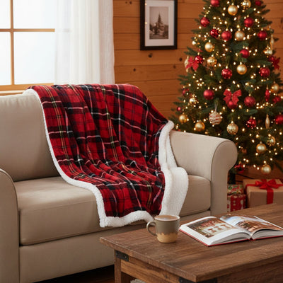 Koc w kratę, 200 x 150 cm