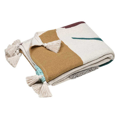 Kolorowa narzuta bawełniana 125 x 150 cm