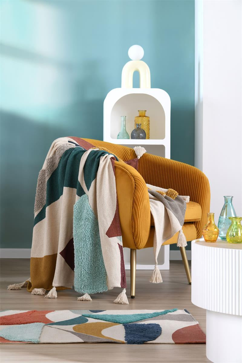 Kolorowa narzuta bawełniana 125 x 150 cm