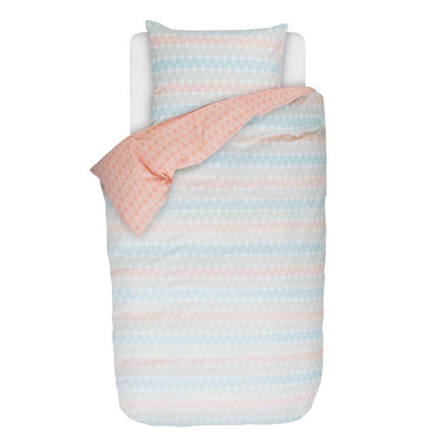 Kolorowy komplet pościeli z bawełny perkalowej ze wzorem, dwustronna, 140 x 220 cm, Esprit 