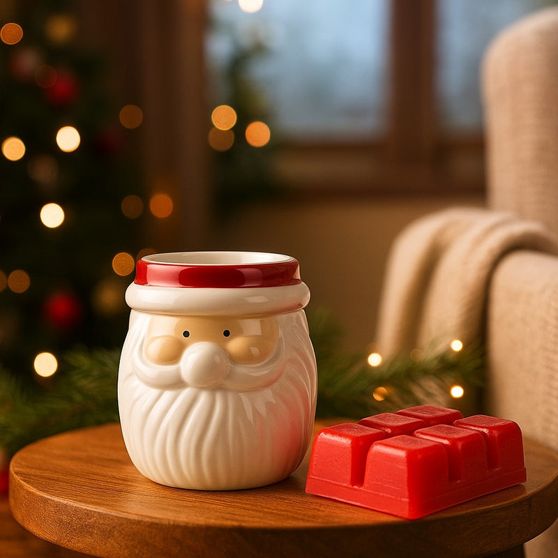 Kominek z kamionki z woskami zapachowymi, 8 cm