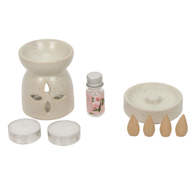 Kominek zapachowy + kadzidła HAPO, 9 elementów