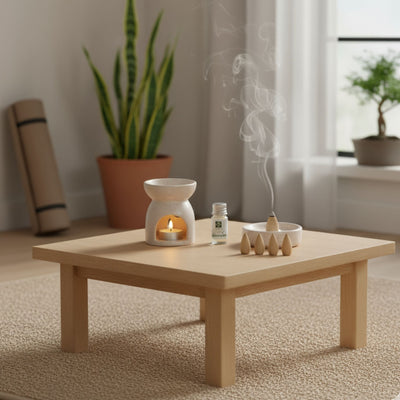 Kominek zapachowy + kadzidła HAPO, 9 elementów