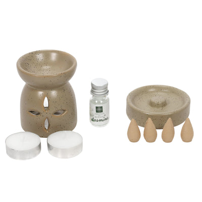 Kominek zapachowy + kadzidła HAPO, 9 elementów