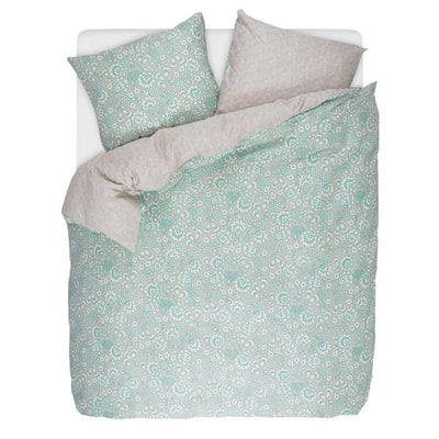 Komplet pościeli z bawełny satynowej w kolorze turkusu, 200 x 220 cm, Esprit,