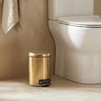 Kosz łazienkowy STEG z wolno opadającą pokrywą, wyciągany pojemnik, 3 l